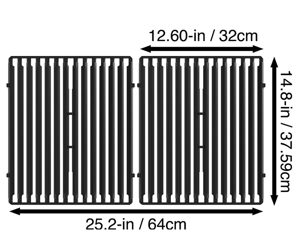 14.2″ X 12.25″ Cast Iron Cooking Grids - Image 2