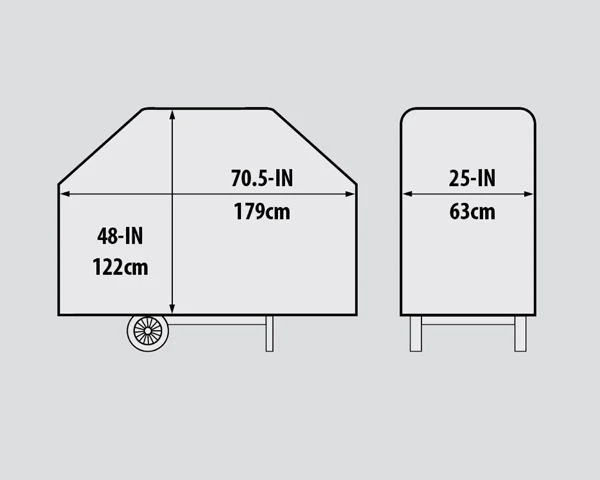 70.5" Premium Pvc Polyester Cover - Image 2